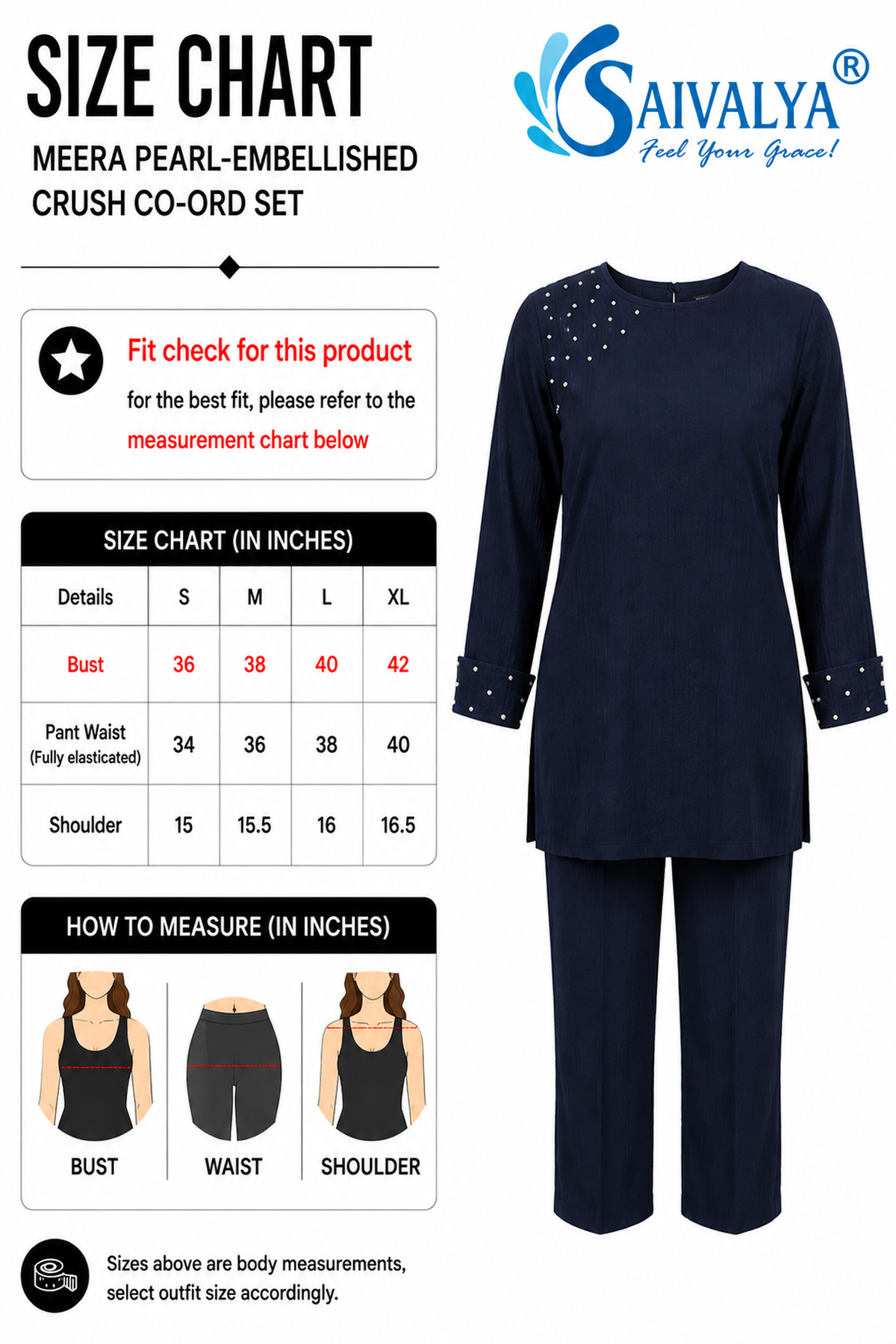 Meera Pearl-Embellished Crush Co-Ord